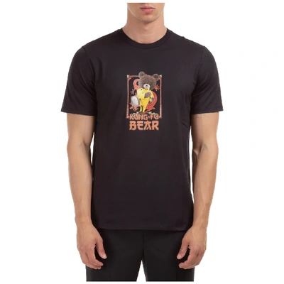 Shop Neil Barrett Kung Fu Bear T-shirt In Nero