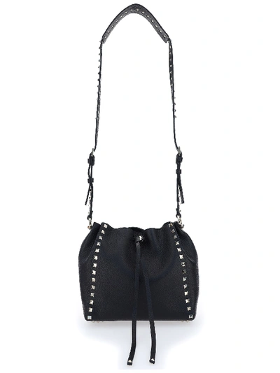 Shop Valentino Bucket Bag In Nero