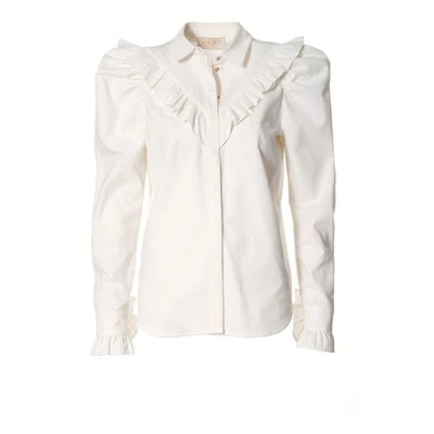 Aggi By Halewski Fany Whisper White Blouse In White