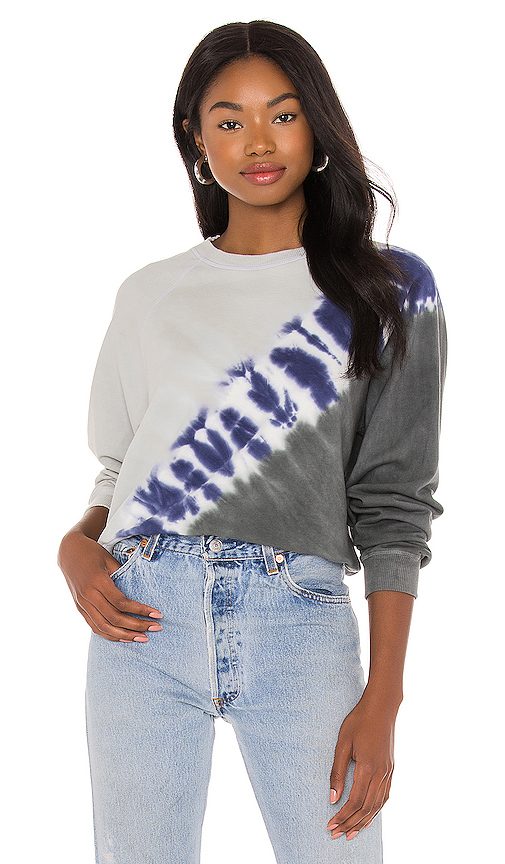 electric and rose tie dye sweatshirt