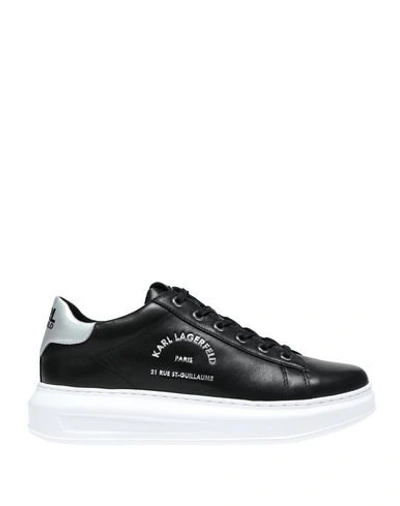 Shop Karl Lagerfeld Kapri Maison Karl Lace Woman Sneakers Black Size 6 Bovine Leather