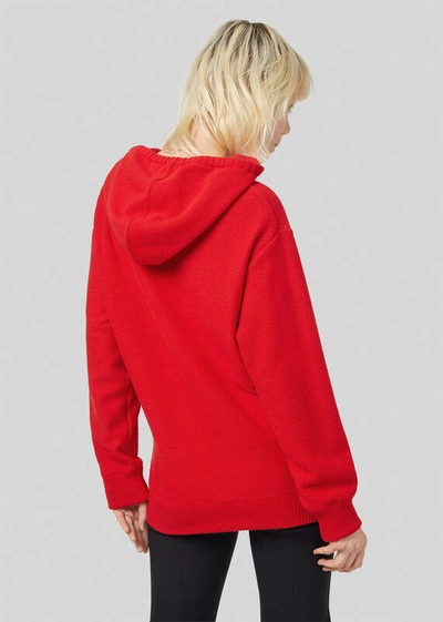 Shop Versace Medusa Wool And Cashmere Hoodie In Red