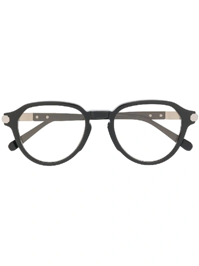Brioni Round-frame Sunglasses In Black