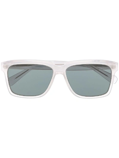 Shop Brioni Square-frame Sunglasses In Grey