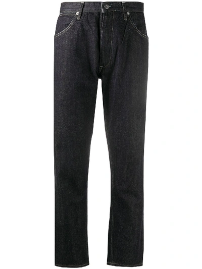 Shop Jil Sander Five-pocket Style Cropped Jeans In Blue