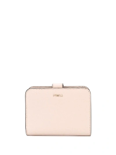 Shop Furla Compact Wallet In Neutrals