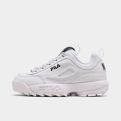 Fila Big Kids Disruptor Ii Casual Athletic Sneakers From Finish Line In  White/navy/red | ModeSens