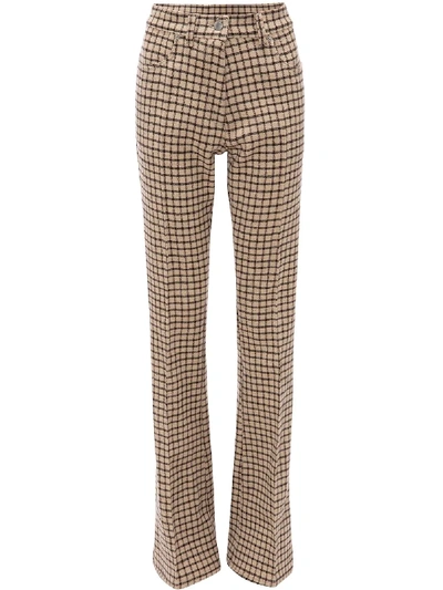 Shop Jw Anderson Checked Straight Trousers In Neutrals