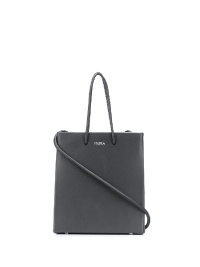 Shop Medea Leather Open Top Mini Bag In Black