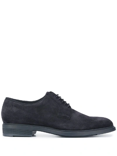 Shop Hugo Boss Lace-up Derby Shoes In Blue