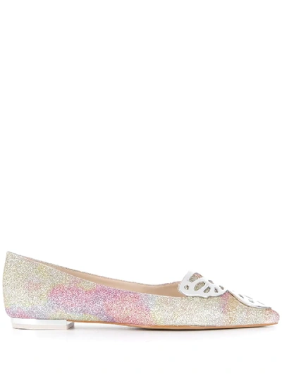 Shop Sophia Webster Butterfly Wing Ballerina Flats In Pink