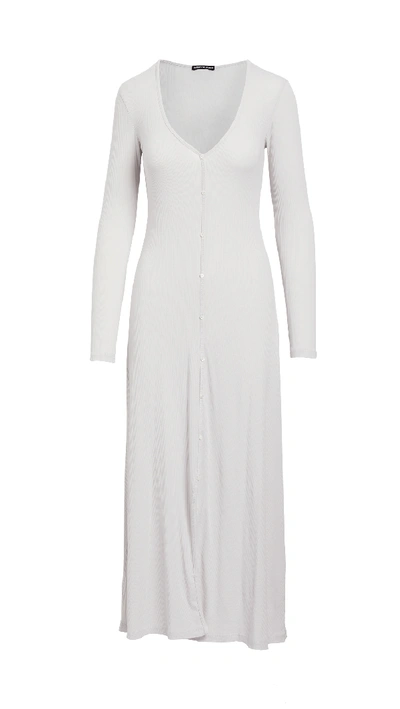 Shop James Perse Ribbed Cardigan Dress In Sul