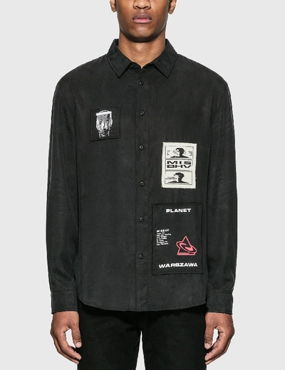 Shop Misbhv Tencel Shirt In Black