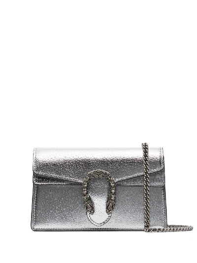 Gucci Dionysus Super Mini Bag in Silver Leather — UFO No More