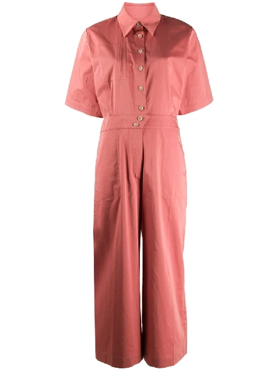 Shop Ba&sh Brigitte Cropped Jumpsuit In Pink