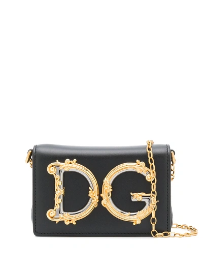 Shop Dolce & Gabbana Dg Logo Belt Bag In Black
