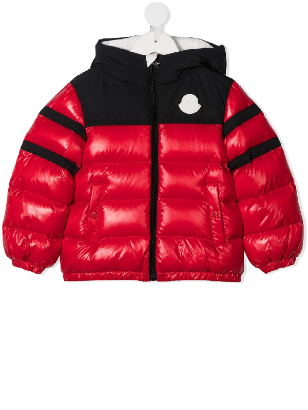 moncler red black jacket