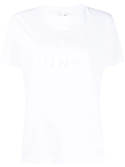 Shop Kenzo Tiger-motif T-shirt In White