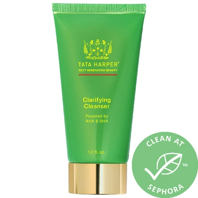 Shop Tata Harper Mini Clarifying Blemish & Oil Control Cleanser 1.7 oz/ 50 ml
