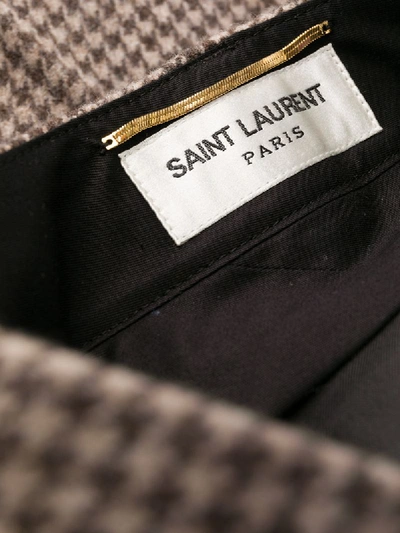 Shop Saint Laurent Straight-leg Trousers In Neutrals