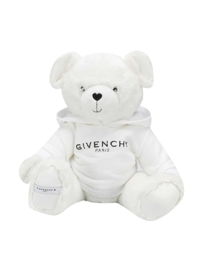 Shop Givenchy White Sweatshirt Teddy Bear In Bianco