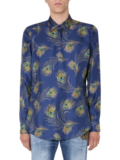 Shop Dolce & Gabbana Martini Shirt In Blu