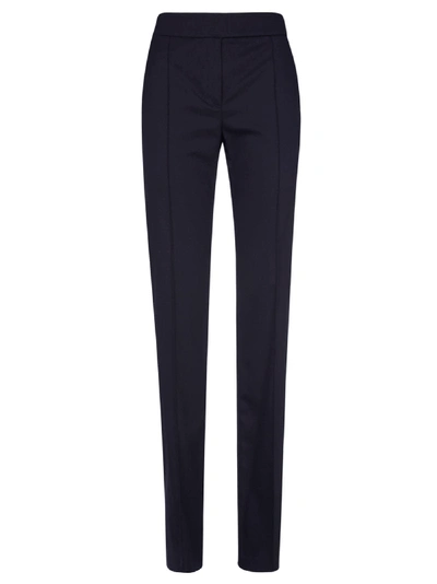 Shop Alexandre Vauthier High-waist Slim Trousers In Blue