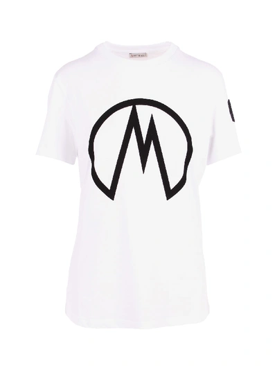 Shop Moncler Cotton T-shirt In White