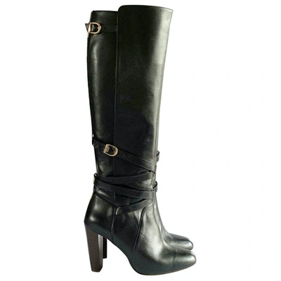 Pre-owned Vanessa Seward Black Leather Boots