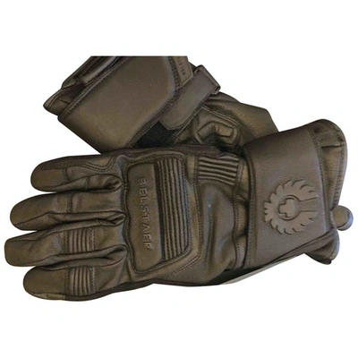 Pre-owned Belstaff Black Leather Gloves