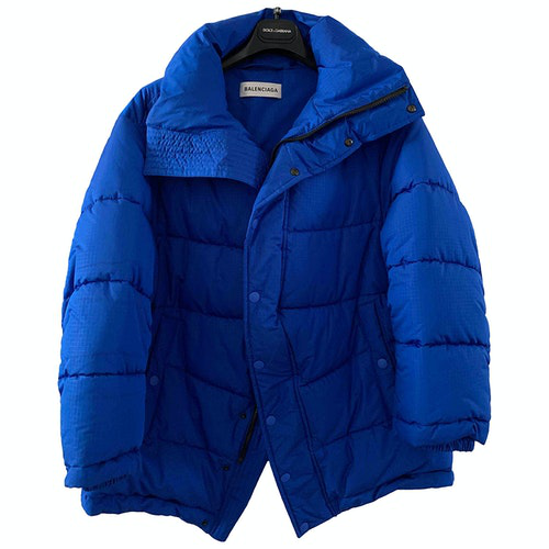 balenciaga blue coat