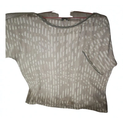 Pre-owned Club Monaco Beige Silk  Top