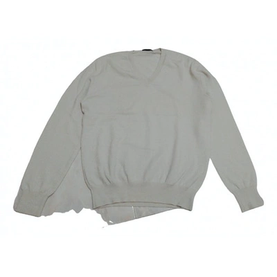 Pre-owned Ballantyne Cashmere Pull In White