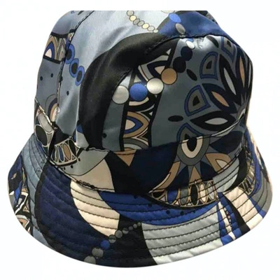 Pre-owned Emilio Pucci Blue Cotton Hat