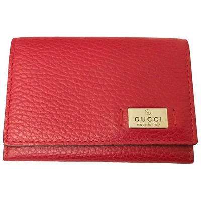 Pre-owned Gucci Leather Small Bag In Red