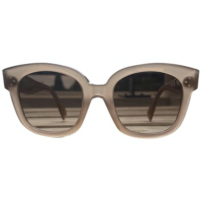 Pre-owned Celine Marta Beige Sunglasses