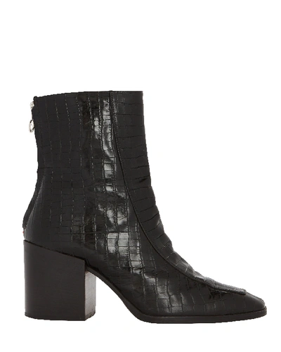 Shop Aeyde Ophelia Leather Knee-high Boots In Black