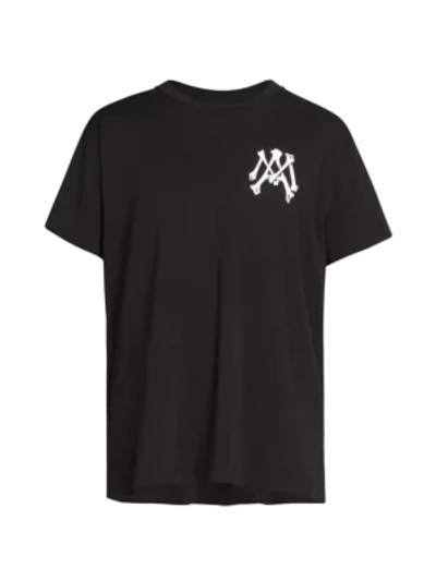 Shop Amiri Men's Bones Logo Graphic T-shirt In Black