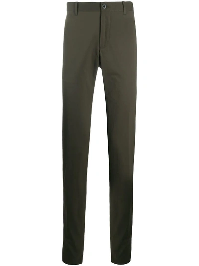 Shop Incotex Slim Fit Trousers In Green