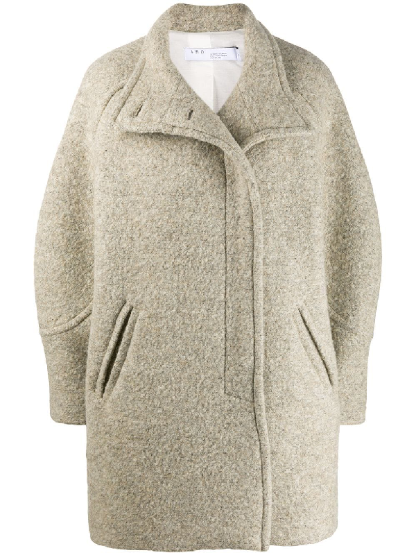 Iro Wool Cocoon Coat In Neutrals | ModeSens