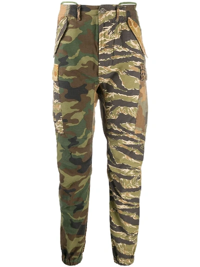 Shop R13 Camouflage Print Skinny Trousers In Brown