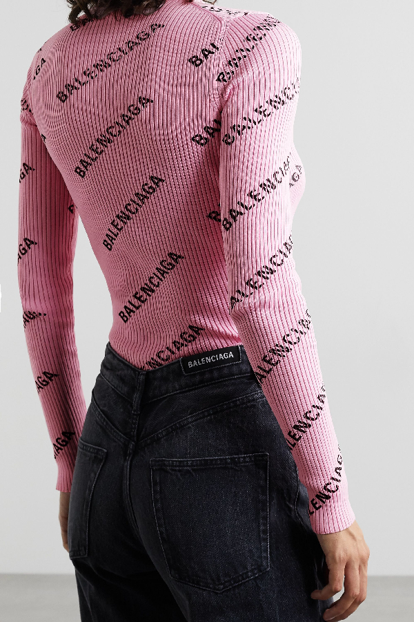 balenciaga ribbed sweater