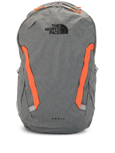 Shop The North Face Embroidered Logo Backpack In Grey
