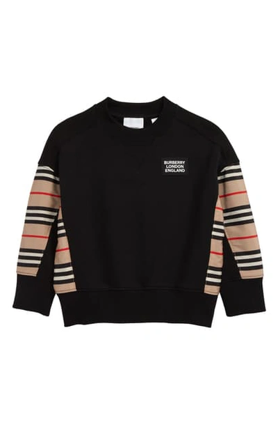 Shop Burberry Hamilton Sweatshirt In Black