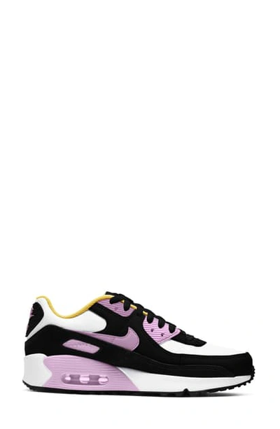 Shop Nike Air Max 90 Sneaker In Black/ Light Pink/ White