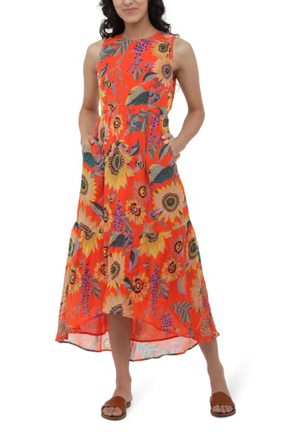 silk high low dress