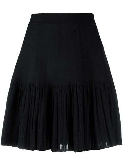 Shop Sandro Bailey Pleated Skirt In Black