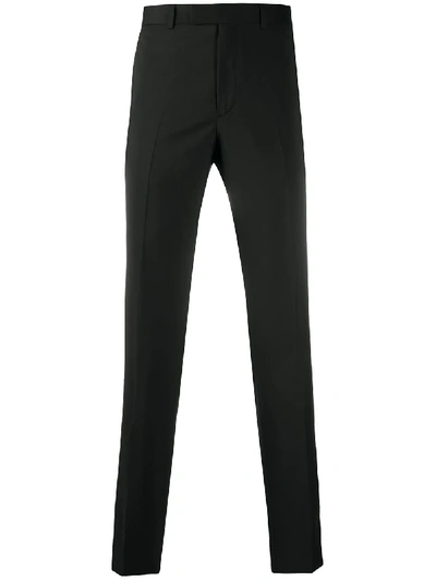 Shop Sandro Slim-fit Tailored Trousers In Black