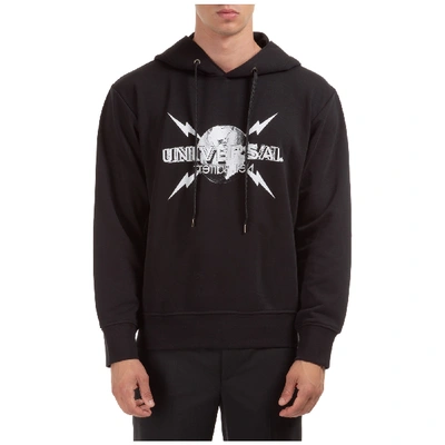 Shop Neil Barrett Men's Hoodie Sweatshirt Sweat Universal In Black