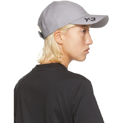 Shop Y-3 Grey Ch1 Cap In White